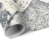 Harlequin geïnspireerde zwarte en witte textuur Cadeaupapier (Rol Hoek)