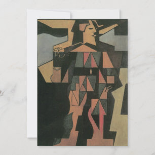 Harlequin, gemaakt door Juan Gris,  Cubistische ku