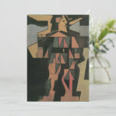 Harlequin, gemaakt door Juan Gris,  Cubistische ku (Staand voorkant)