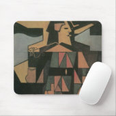 Harlequin, gemaakt door Juan Gris,  Cubistische ku Muismat (Met muis)