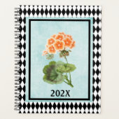 Harlequin geplateerd Geranium botanische tuin Planner (Voorkant)