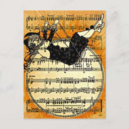  Harlequin Girl Briefkaart (Voorkant)