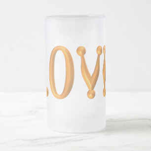 Harlequin Gold LOVE Matglas Bierpul