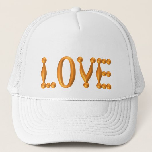 Harlequin Gold LOVE Trucker Pet (Voorkant)