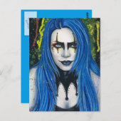 Harlequin Gothic Colorful Briefkaart (Voorkant / Achterkant)