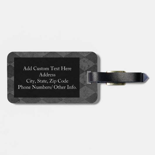 Harlequin Gray Shades Dad Bagagelabel (Achterkant horizontaal)