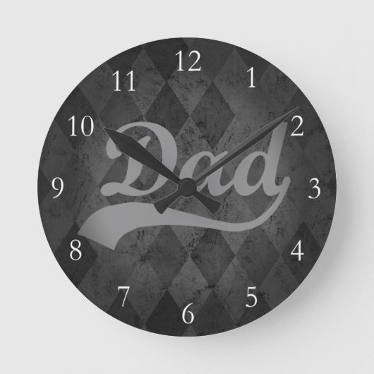 Harlequin Gray Shades Dad Ronde Klok (Voorkant)