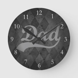 Harlequin Gray Shades Dad Ronde Klok