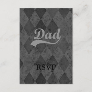 Harlequin Gray Shades Dad RSVP Kaartje