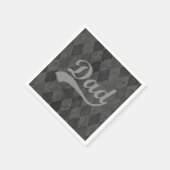 Harlequin Gray Shades Dad Vaderdag Servetten (Hoek)