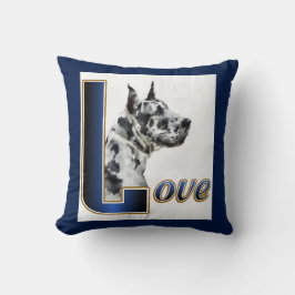 Harlequin Great Dane Art Gifts Kussen