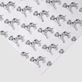 Harlequin Great Dane Cute Cartoon Dog Patroon Tissuepapier (Detail)