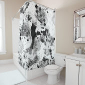 Harlequin Great Dane Douchegordijn (In situ)