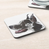 Harlequin Great Dane Drankjes Onderzetter (Linkerzijde)