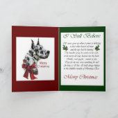 Harlequin Great Dane-kerstcadeaus Feestdagen Kaart (Binnen)