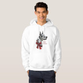 Harlequin Great Dane-kerstcadeaus Hoodie (Voorkant volledig)