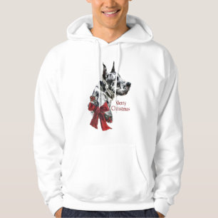 Harlequin Great Dane-kerstcadeaus Hoodie