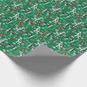 Harlequin Great Dane Kerstdog Cadeaupapier (Hoek)