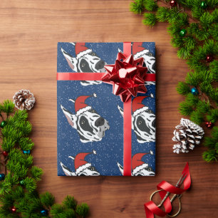 Harlequin Great Dane Kerstmis Cadeaupapier