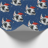 Harlequin Great Dane Kerstmis Cadeaupapier (Hoek)