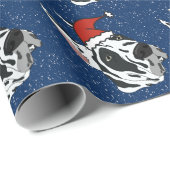 Harlequin Great Dane Kerstmis Cadeaupapier (Rol Hoek)