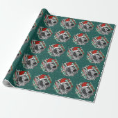 Harlequin Great Dane Kerstmis Cadeaupapier (Uitgerold)