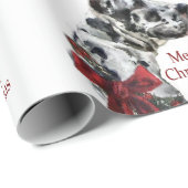 Harlequin Great Dane Kerstmis Cadeaupapier (Rol Hoek)