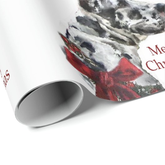 Harlequin Great Dane Kerstmis Cadeaupapier (Rol Hoek)