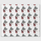 Harlequin Great Dane Kerstmis Cadeaupapier (Vlak)