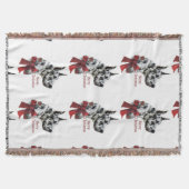 Harlequin Great Dane Kerstmis Deken (Voorkant)