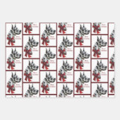 Harlequin Great Dane Kerstmis Inpakpapier Vel (Voorkant 2)