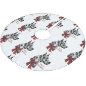 Harlequin Great Dane Kerstmis Kerstboom Rok (Gekanteld)