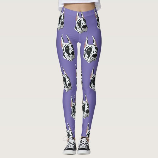 Harlequin Great Dane Leggings (Voorkant)