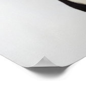 Harlequin Great Dane met open mond, close-up, Poster (Hoek)