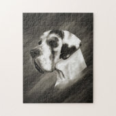 Harlequin Great Dane Portret Legpuzzel (Verticaal)