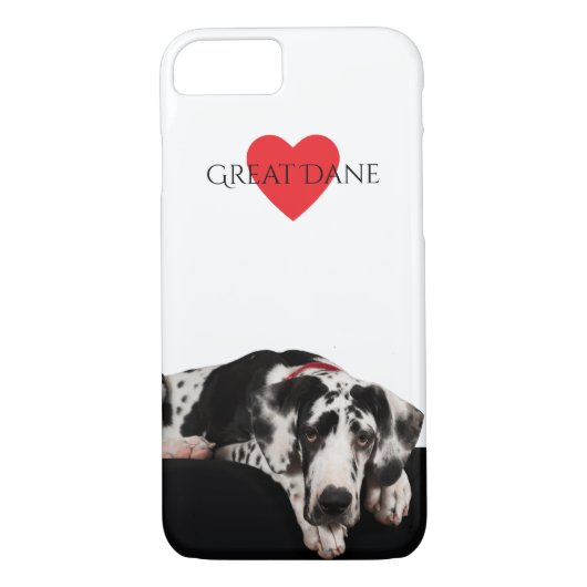 Harlequin Great Dane Puppy Case-Mate iPhone Case (Achterkant)
