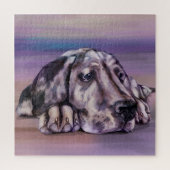 Harlequin Great Dane Puppy Legpuzzel (Verticaal)