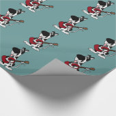 Harlequin Great Dane Spelling Guitar Wrapping Pape Cadeaupapier (Hoek)