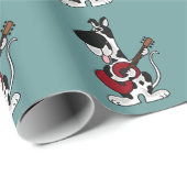 Harlequin Great Dane Spelling Guitar Wrapping Pape Cadeaupapier (Rol Hoek)