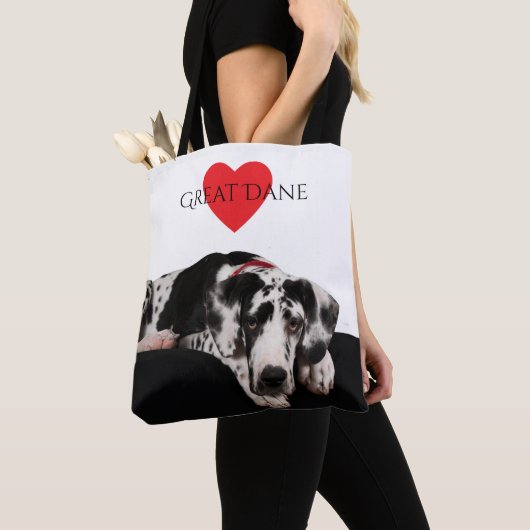 Harlequin Great Dane Tote Bag (Dichtbij)