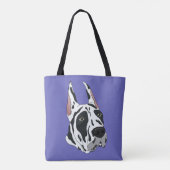 Harlequin Great Dane Tote Bag (Achterkant)