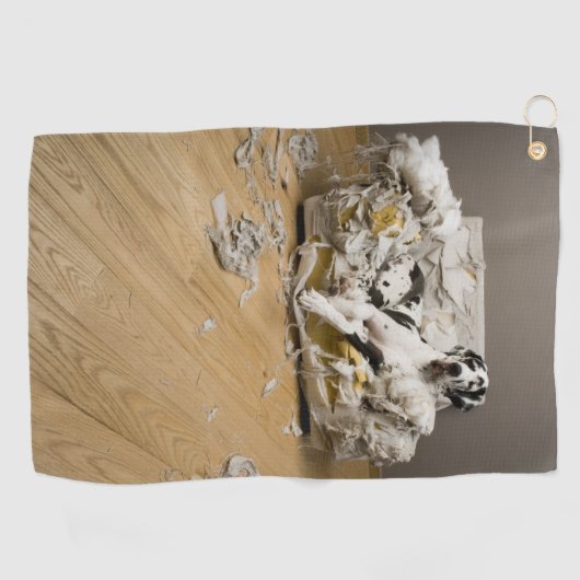 Harlequin Grote Deen Op Kauwbank Golf Handdoek (Horizontaal)