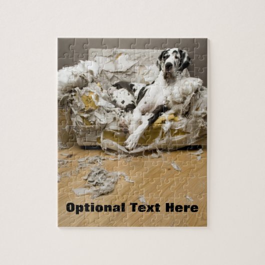 Harlequin Grote Deense foto puzzel Legpuzzel (Verticaal)