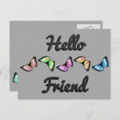 "Harlequin" (Hallo vriend) Briefkaart (Voorkant / Achterkant)