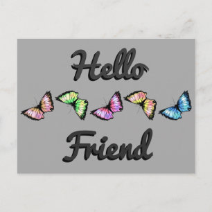 "Harlequin" (Hallo vriend) Briefkaart