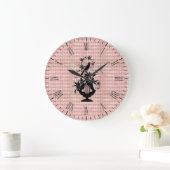 Harlequin Harp Bird Silhouette Wall klok (Huis)