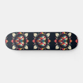 Harlequin Heart Persoonlijk Skateboard (Horizontaal)