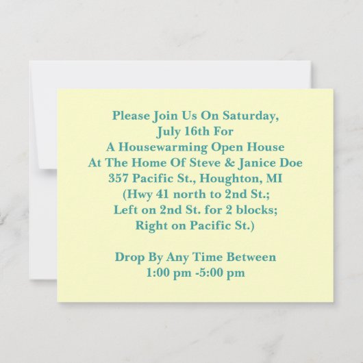 Harlequin Home fix Tool Housewarming Invitation Kaart (Achterkant)