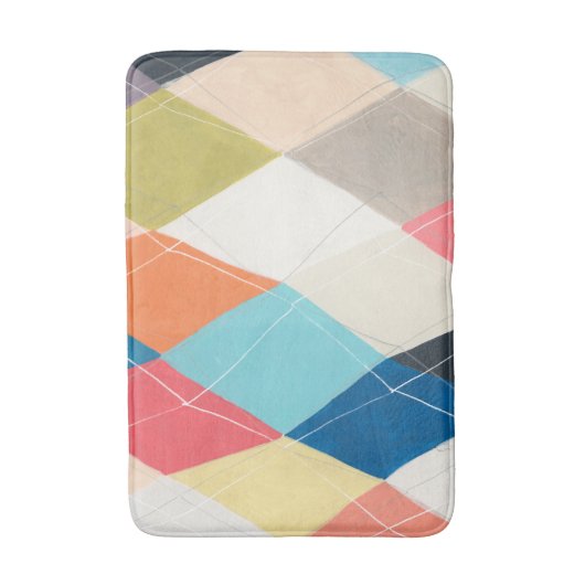 Harlequin Hopscotch - Argyle Pattern Badmat (Voorkant Verticaal)