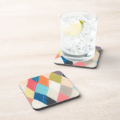 Harlequin Hopscotch - Argyle Pattern Bier Onderzetter (Rechterzijde)